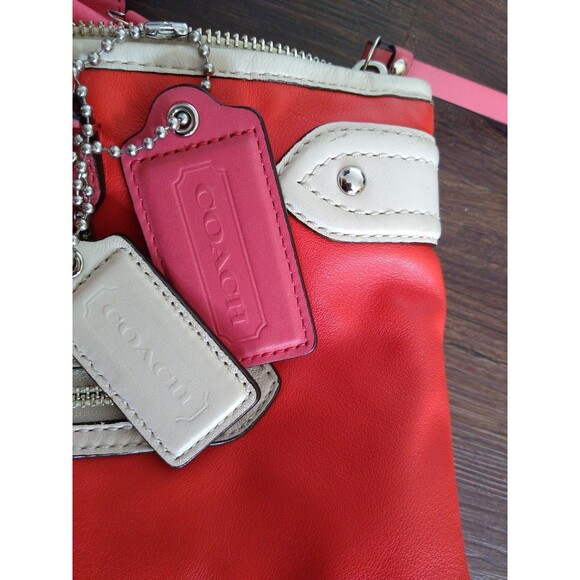 Coach Tote Retro 80s 90sSoho Boho Designer Spring Traditional Y2K Vermillion - Picture 10 of 10